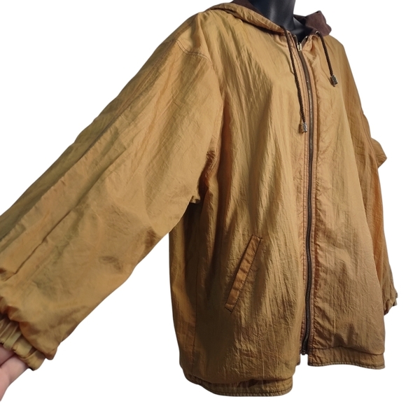 CS Signature Women's Brown Reversible Jacket Size L - Picture 7 of 10